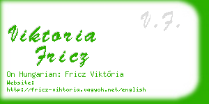 viktoria fricz business card