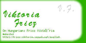 viktoria fricz business card